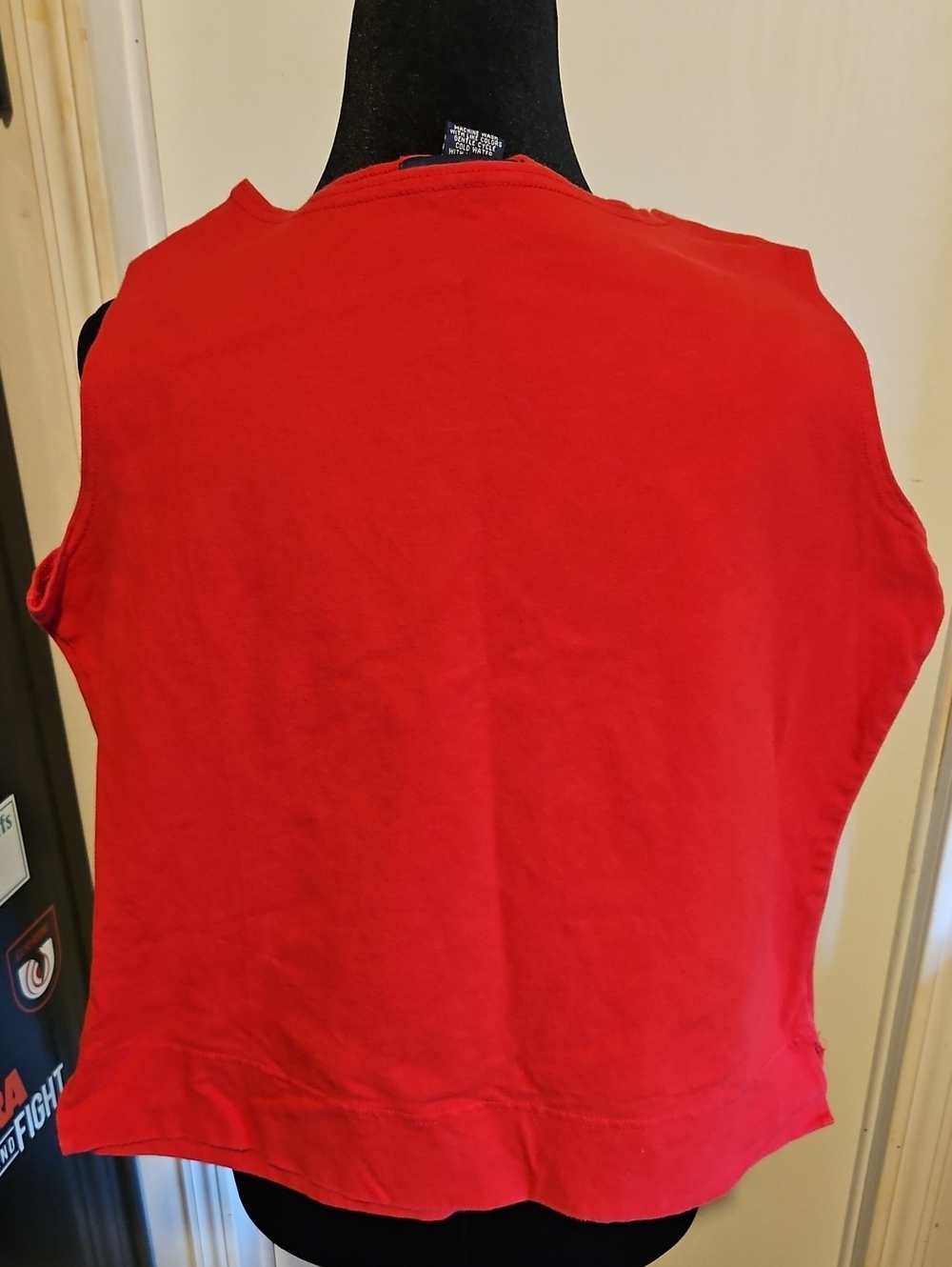 SML Sport Red Sleeveless Tank Top